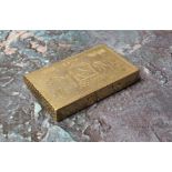 An Irish Masonic rectangular vesta, engraved with symbols, the edge inscribed Lambert McKillop,