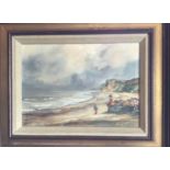 Maureen Norton (20th Century), Sun, Wing and Sand at Runton, signed, label to verso, oil on