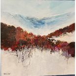 Mark H Wilson (Sheffield Artist) Bolehills Snowfall signed, oil on canvas, 51cm x 51cm;  another,