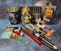 Star Wars collectibles including boxed PEZ Darth Vader and R2-D2; another Stormtrooper loose;