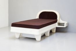 Mid 20th Century Design - JAMES SECCOMBE, model js2000, complete with a shell kapwood headboard