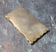 An Edwardian silver rectangular case case, plain, 8cm high, Birmingham 1906, 42g