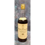WITHDRAWN - Macallan Single Highland Malt Scotch Whisky, 10 years,  700ml