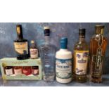 Dingle Gin, no 934, 700ml, 42.5%;  Rock Rose Scottish Gin, 700mlSt Germain;  Mahiki Cocnut Rum;  etc