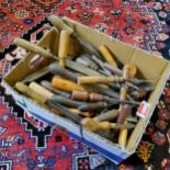 Tools - a good quantity of late 19th century and later woodworking chisels