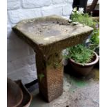 A Derbyshire gritstone birdbath