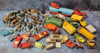 Die-cast vehicles including Dinky no.260 Royal Mail Van; Matchbox regular wheels Commer Bottle