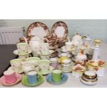 A Victorian tea service, c.1890;  Bell China Coffee service;  Paragon coffee cups;  Dolls house