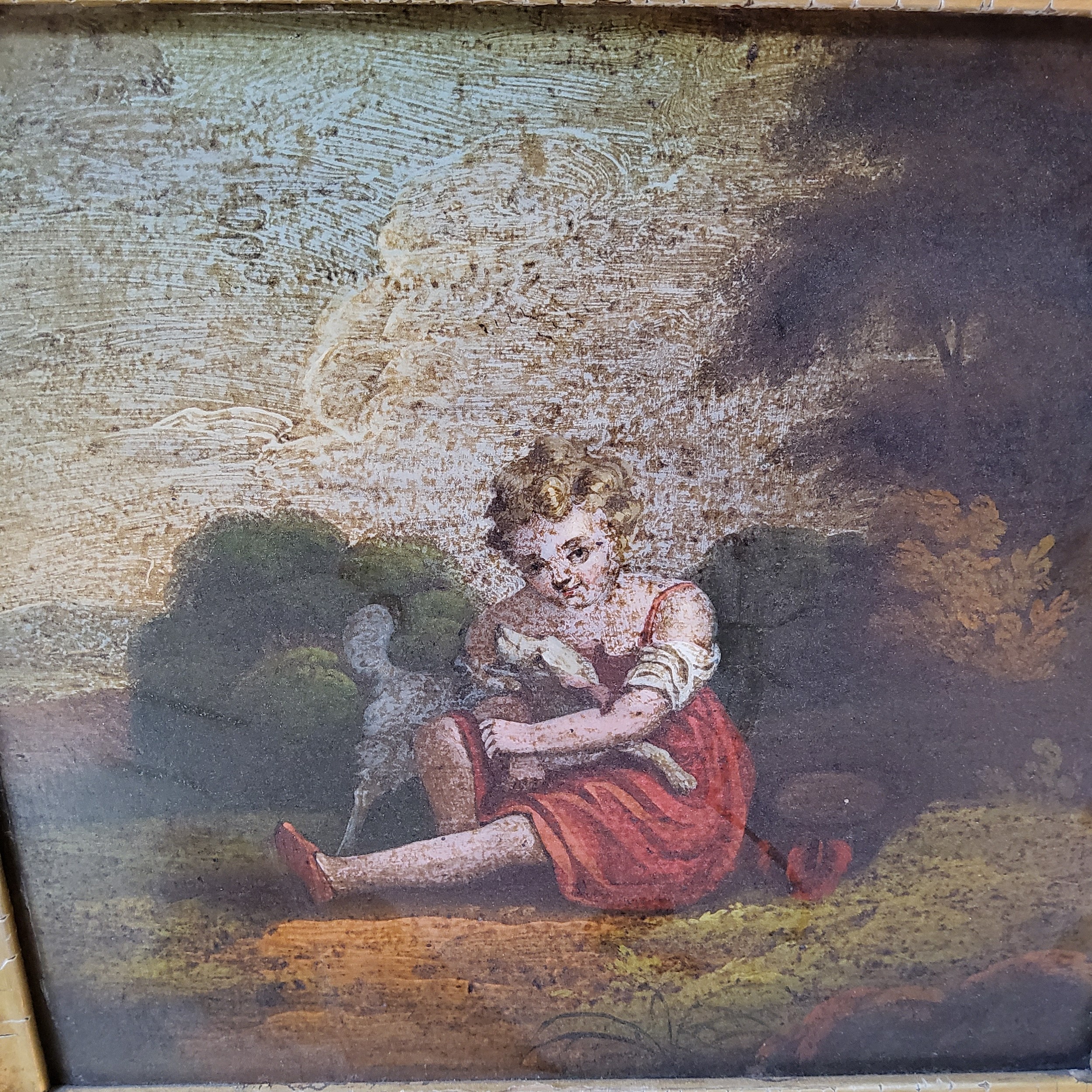 English School (c.1820), Best Friends, oil on tin, 18cm x 21cm - Image 3 of 3