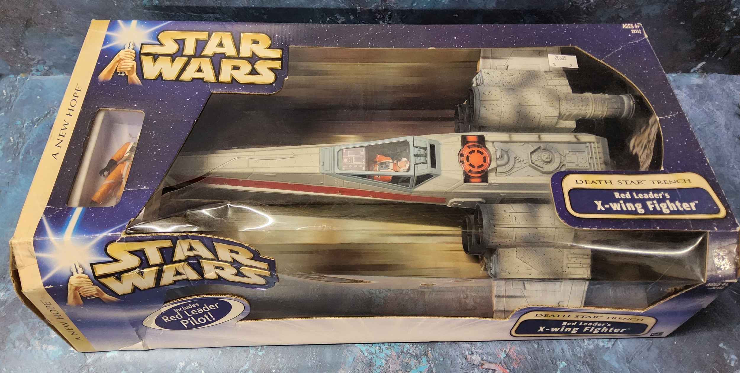 A Star Wars Death Star Trench Red Leader's X-Wing Fighter, complete with Red Leader Pilot, appears - Image 2 of 3