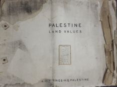 Cartography - Palestine Land Values, A.D. Hirings - H.Q. - Palestine 1: 100,000, compiled, drawn and