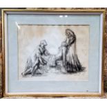 Italian School, In the Old Master Style, Death of Christ, indistinctly signed, pen, ink and