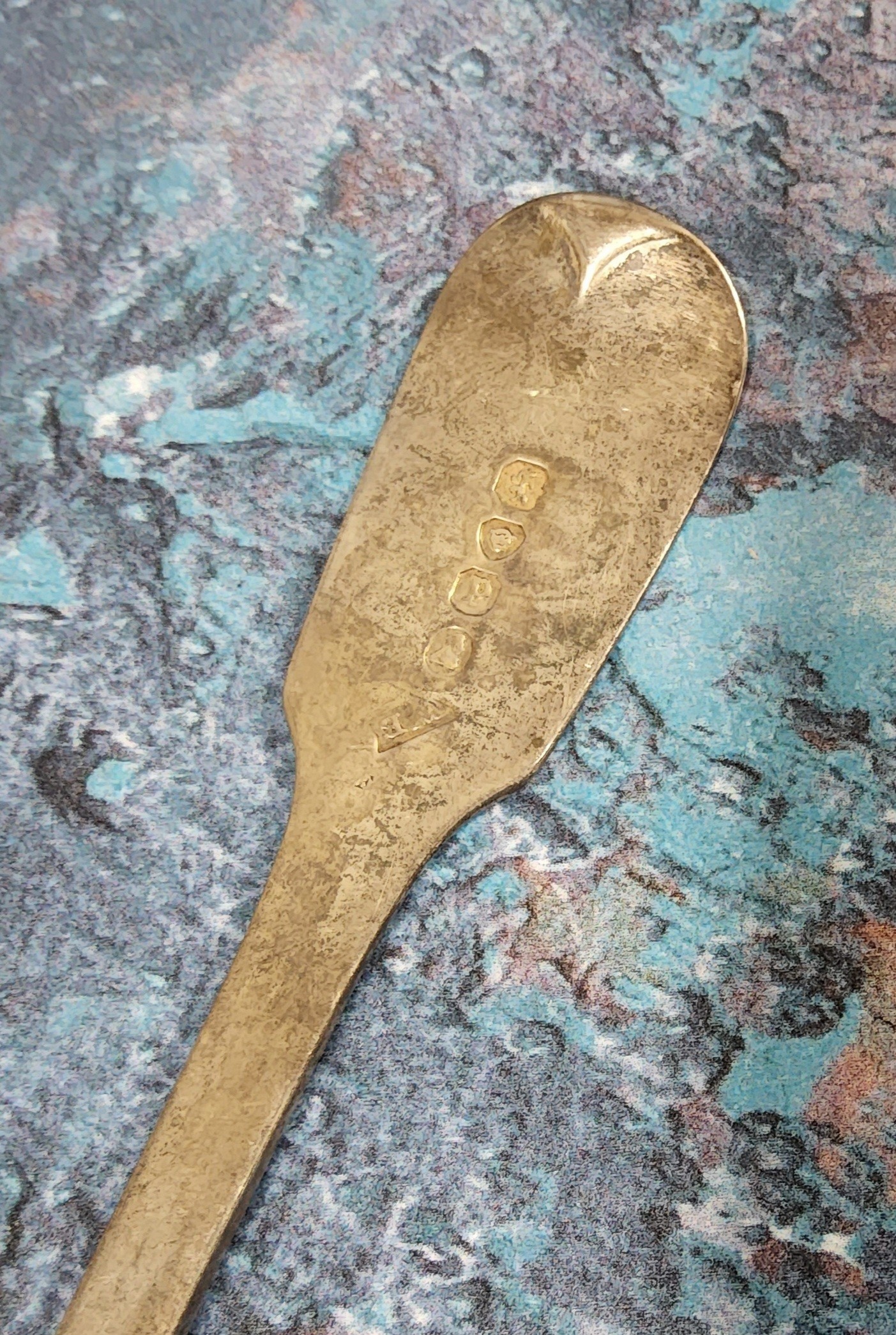 A set of six George IV silver matching Fiddle pattern  desert forks, William Bateman II, London, - Image 2 of 2
