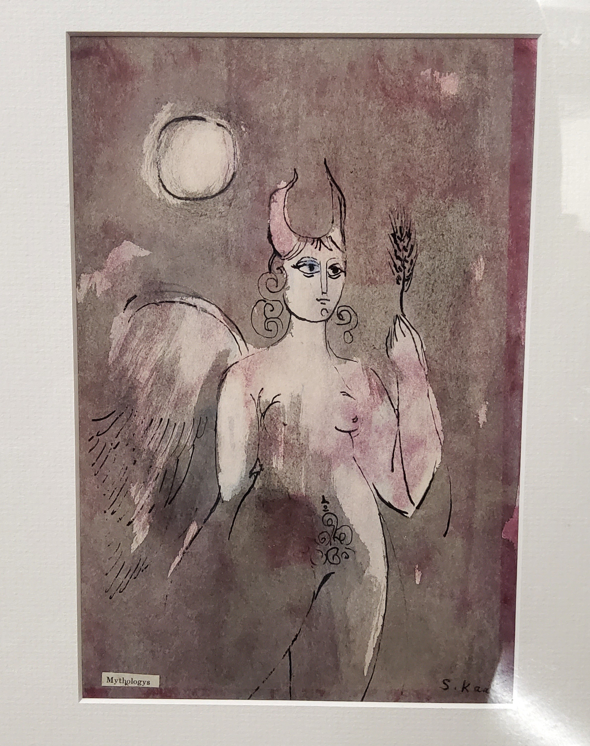 Saadi Al-Kaabi (Iraq, born 1937) Mythologys watercolour & ink, signed lower right signed & number to - Image 2 of 2