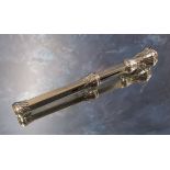 WITHDRAWN duplicate of Lot 225 - A Victorian silver dipping pen, acanthus capped terminal with clear