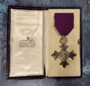 The Most Excellent Order of the British Empire, a George VI frosted silver MBE badge, 1919 with
