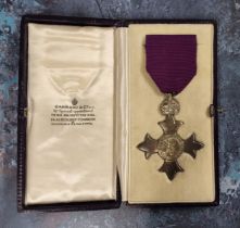 The Most Excellent Order of the British Empire, a George VI frosted silver MBE badge, 1919 with