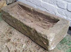 A large Derbyshire gritstone trough