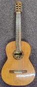 A Spanish Benito Huipe classical guitar, the label printed Benito Huipe Constructor of Guitarras,