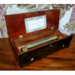 Withdrawn duplicate of lot 424 - a 19th century Swiss fruitwood musical box, 27.53cm cylinder