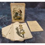 Parlour Games - a late 19th century Alice In Wonderland card game, comprising forty eight