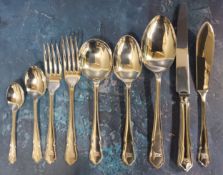 White Star Liner - Elkington flatware - comprising four serving spoons, two table spoons, four