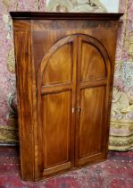 A George III mahogany corner cabinet c.1800