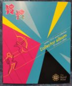 A complete The Royal Mint London 2012 Olympics sports collection 50 pence piece collector's album.