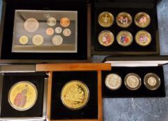 Coins - The Queen Elizabeth II In Memoriam solid silver proof laurel collection, cased, 52g;