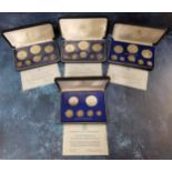 Two Barbados, National Coinage of Barbados, Proof Sets, Certificate of Authenticity, boxed, FDC,