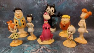 Royal Doulton/John Beswick, The Flintstones, seven figures: 'Fred', 'Wilma', 'Pebbles', 'Barney', '