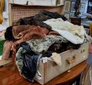 Early / mid 20th century fur stoles, JJ Fenwick mink coat;  others, various, rabbit, fox