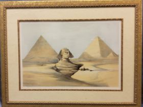 After David Roberts, The Great Sphinx, Pyramids of Gizeh, lithograph, pub'd by F. G. Moon 1846, 29.