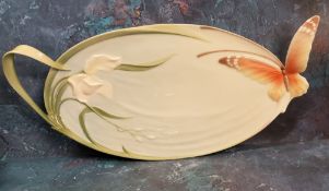 A Franz Porcelain butterfly tray, XP1694, boxed