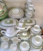 A Royal Doulton Rondelay pattern dinner, tea and coffee service, for six, comprising diner,