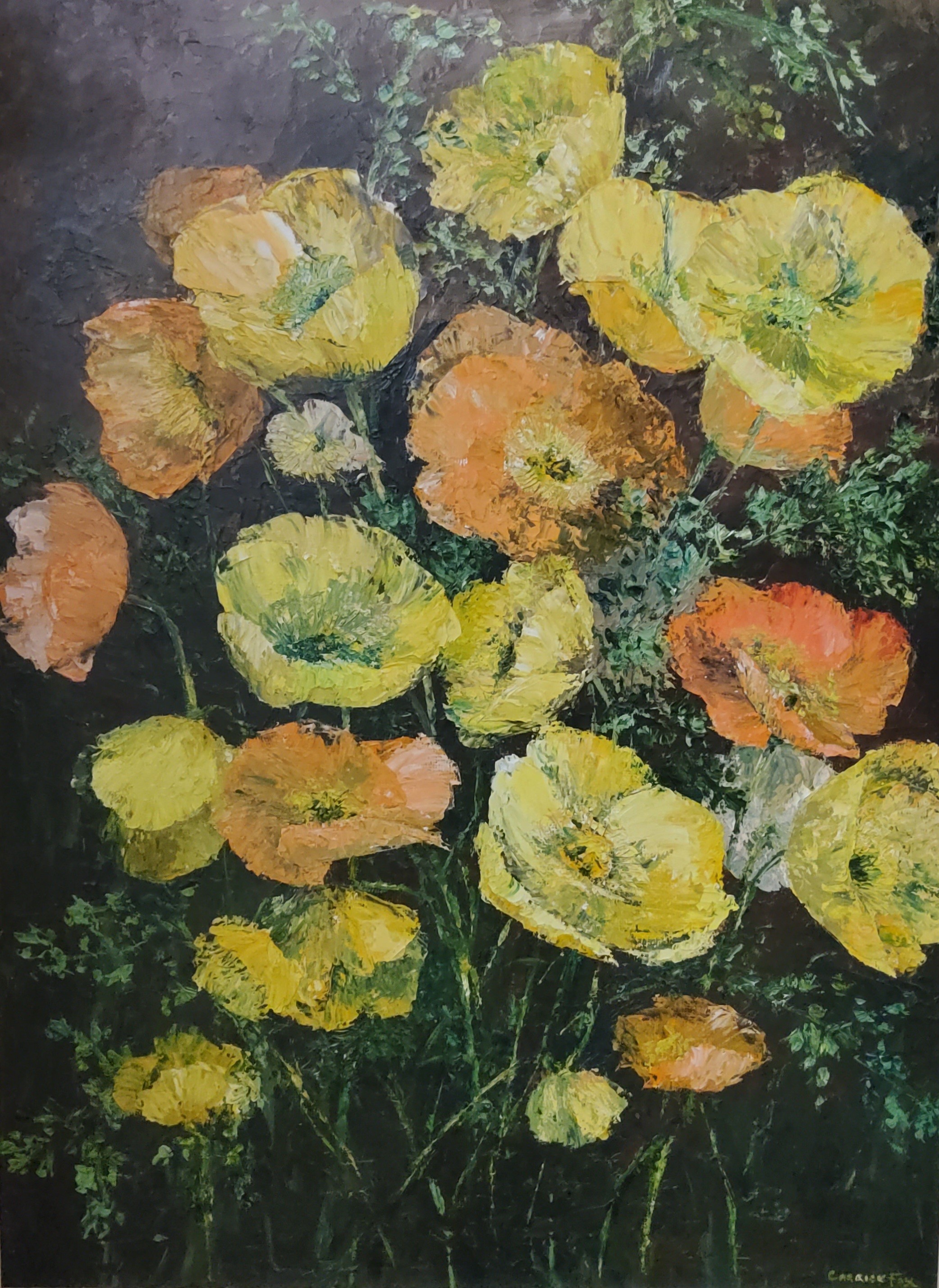Ethel Carrick Fox (AUSTRALIAN 1872-1952) Flower Still Life Observation  oil on board, framed, 60cm x - Image 6 of 7