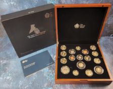 The Royal Mint - The 2016 United Kingdom Premium Proof Coin Set in presentation box, with