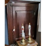 An 18th century oak corner cupboard, 90cm high, 72cm wide, c.1800