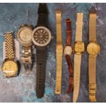 A R Muller Day/Date wristwatch;  a Rotary wristwatch;  others (7)