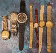 A R Muller Day/Date wristwatch;  a Rotary wristwatch;  others (7)