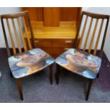 A pair of G-Plan teak studio chairs c.1970