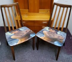 A pair of G-Plan teak studio chairs c.1970