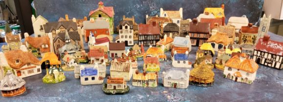 Miniature Cottages and Houses - Mudlen End Studios, Heritages Houses, Academy;  others