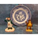 A Carlton Ware  Guinness My Goodness - My Guinness figure, Zoo keeper, shaped base, marks in