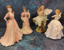 A Wedgwood figure, The Turn of the Century Ball, 1988, limited edition 2000/10000;  another,