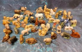 Wade Whimsies - Disney Lady from Lady and the Tramp;  Leprechaun;   animals, lion, dogs, hippo,