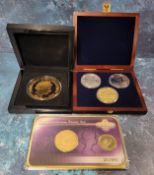 Numismatics - a 2013 Five Crown Commemorative coin 'HRH Prince George' proof medallion 3.5oz TDC,