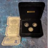 An Elizabeth II Proof Platinum Isle of Man One Pound Three Coin set dated 1978, comprising Platinum,