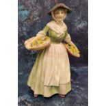 A Royal Doulton figure, Daffy Down Dilly, 20cm high, HN1712