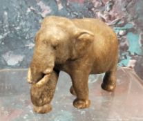 An Austrian cold painted bronze model, of a elephant, 5cm high
